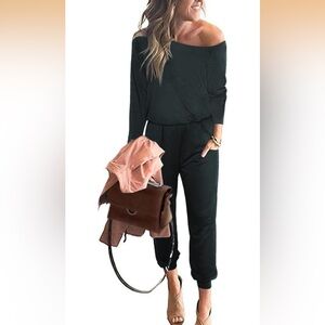 Long Sleeve Off Shoulder Romper